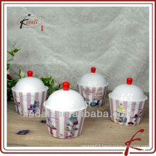 designed ceramic cup cake cases